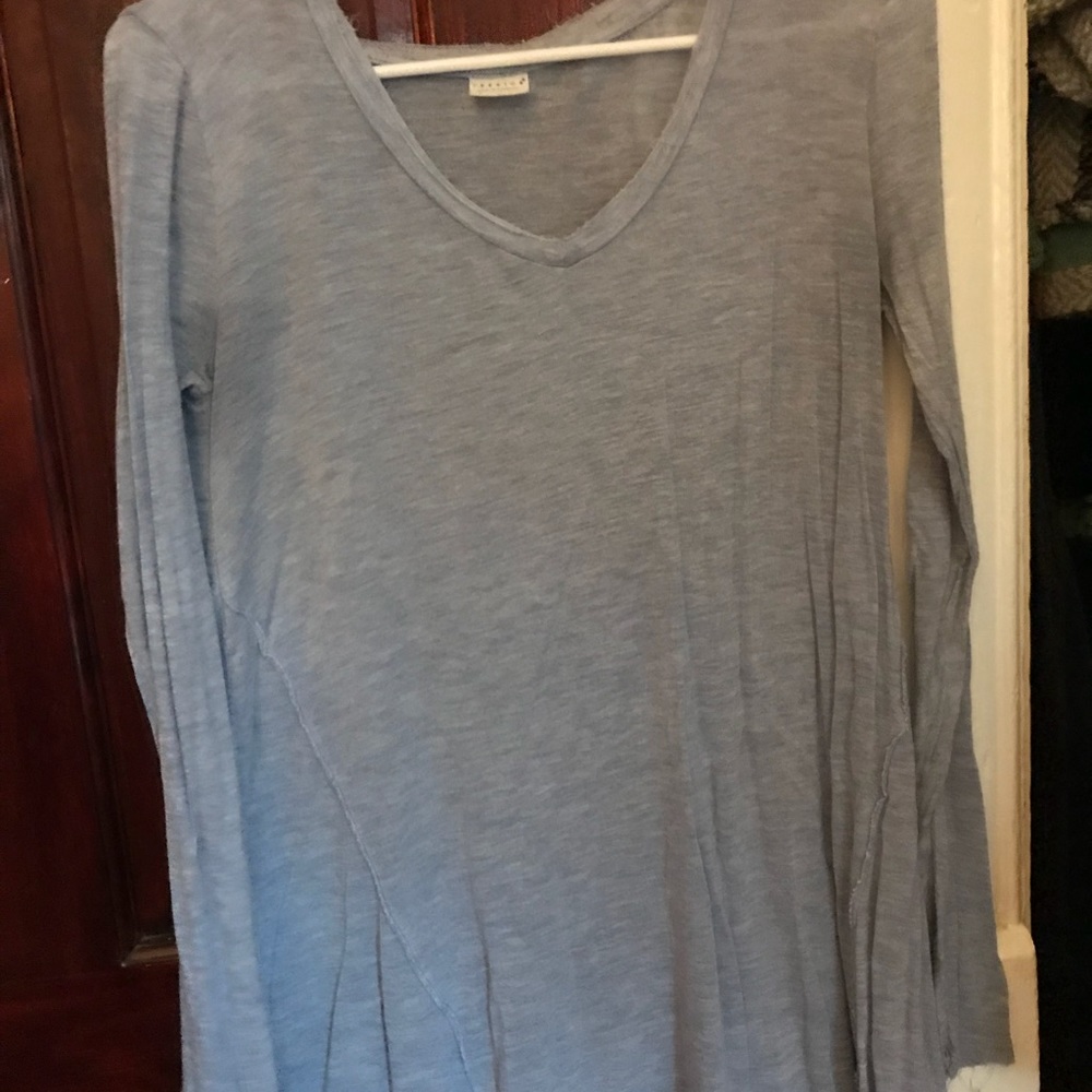 Blue long sleeve top